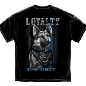 New Adult Large Police K-9 Loyalty T-shirt